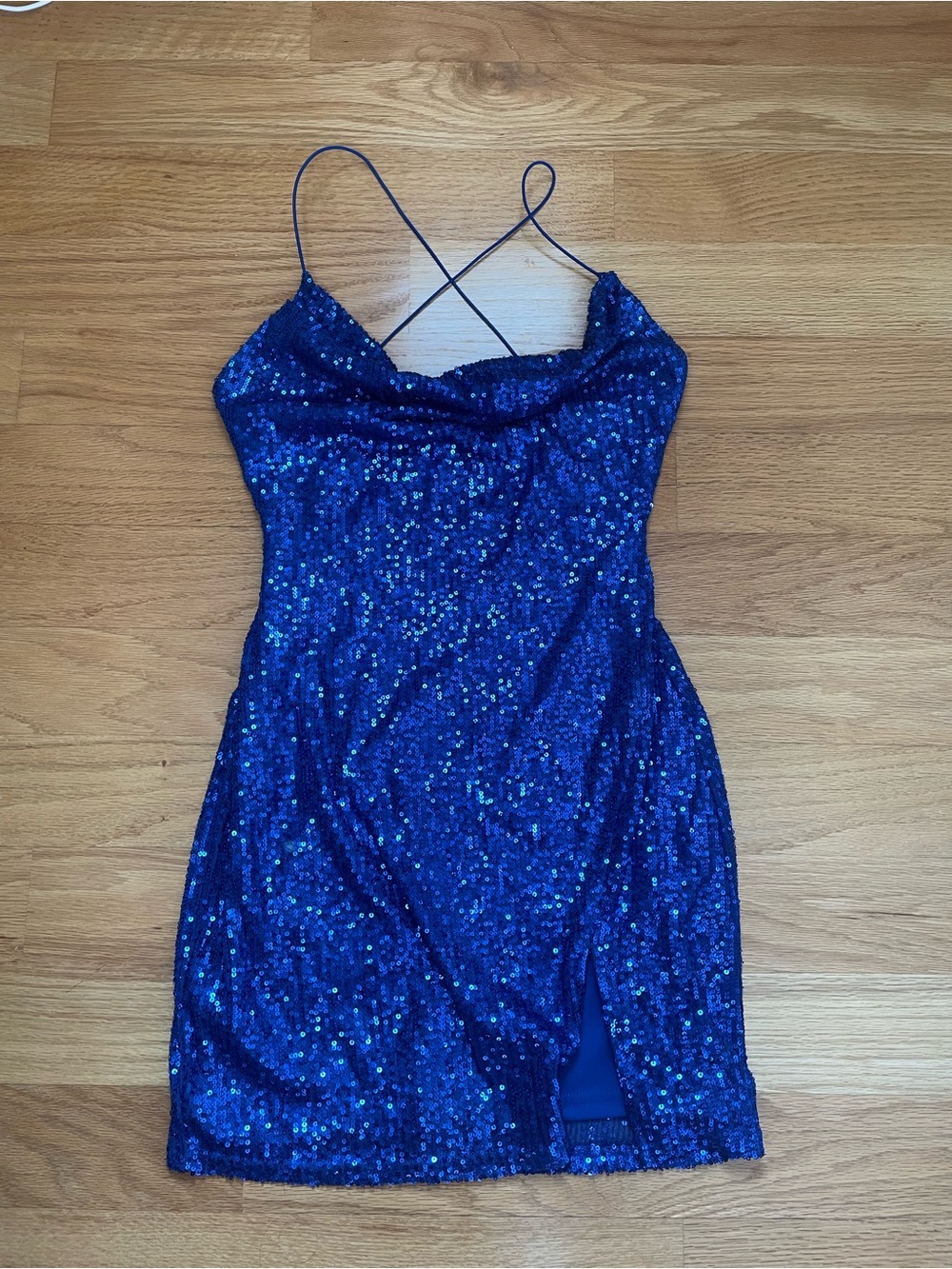Windsor Royal Blue Sequin Mini Dress